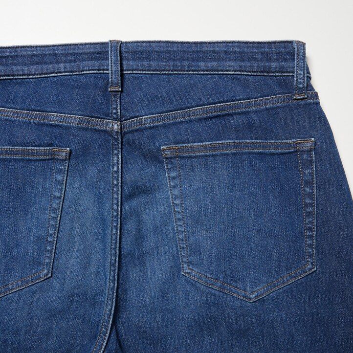 mens uniqlo ezy ultra stretch slim fit jeans blue