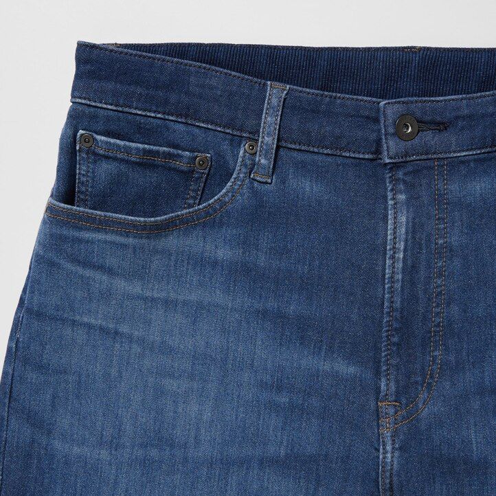 uniqlo ezy ultra stretch slim fit mens jeans blue