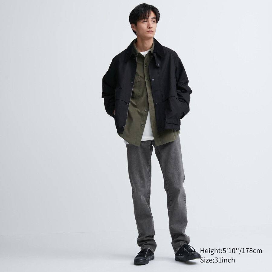 grey uniqlo slim fit mens jeans