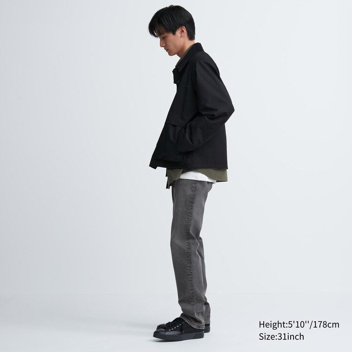 grey uniqlo slim fit mens jeans