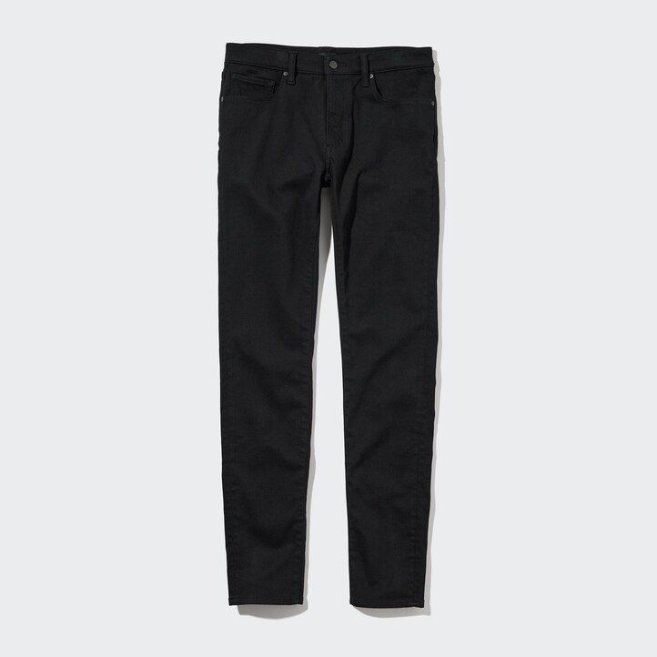 uniqlo ultra stretch skinny fit mens jeans black