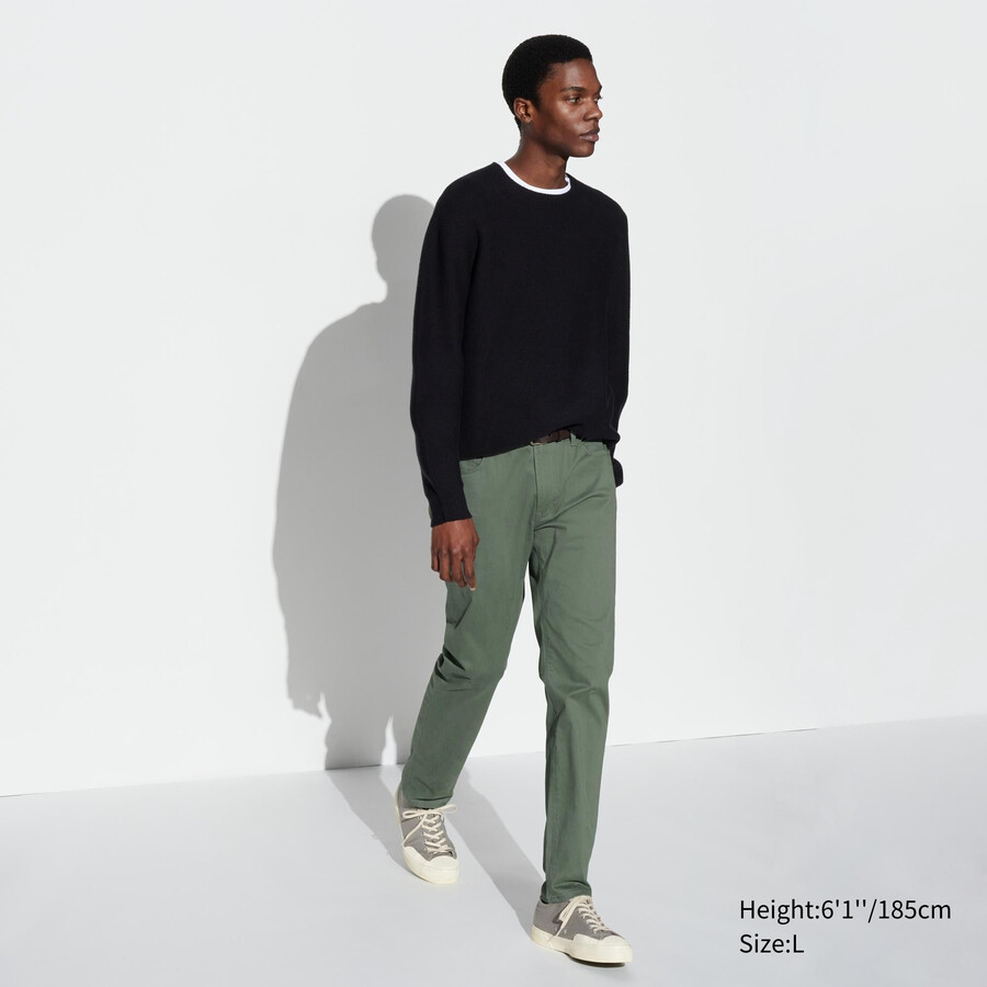 uniqlo ultra stretch skinny fit colour mens jeans olive