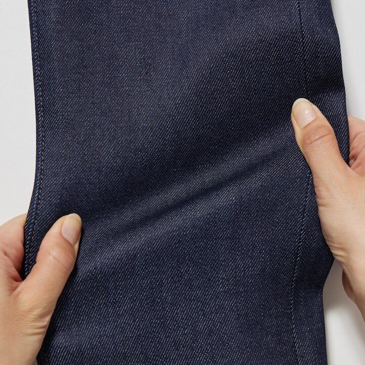 black uniqlo selvedge stretch slim fit mens jeans