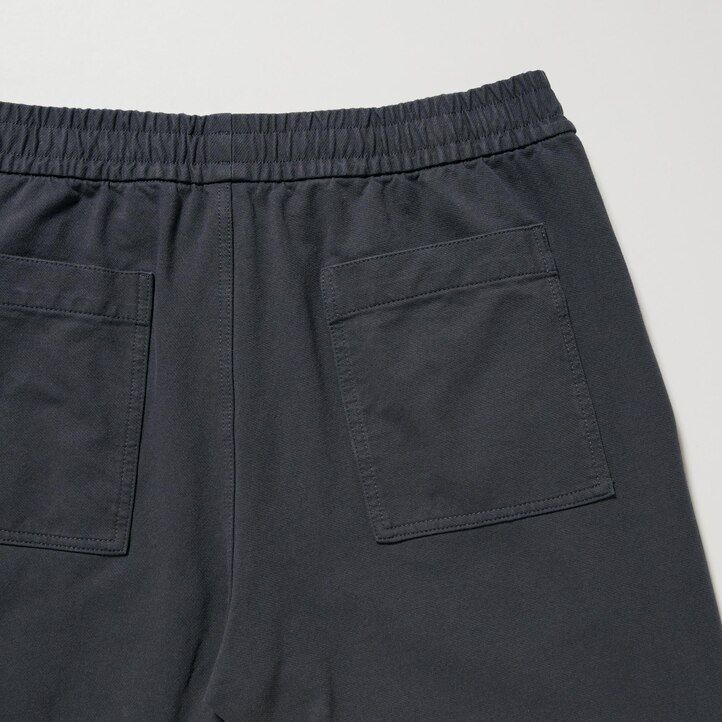 beige uniqlo washed jersey ankle length mens joggers