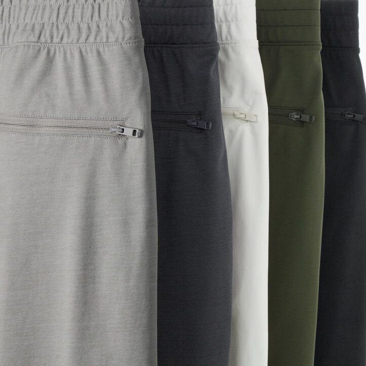 mens uniqlo ultra stretch dry ex joggers dark grey