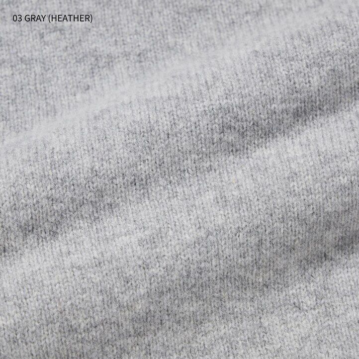 mens uniqlo premium lambswool jumpers black