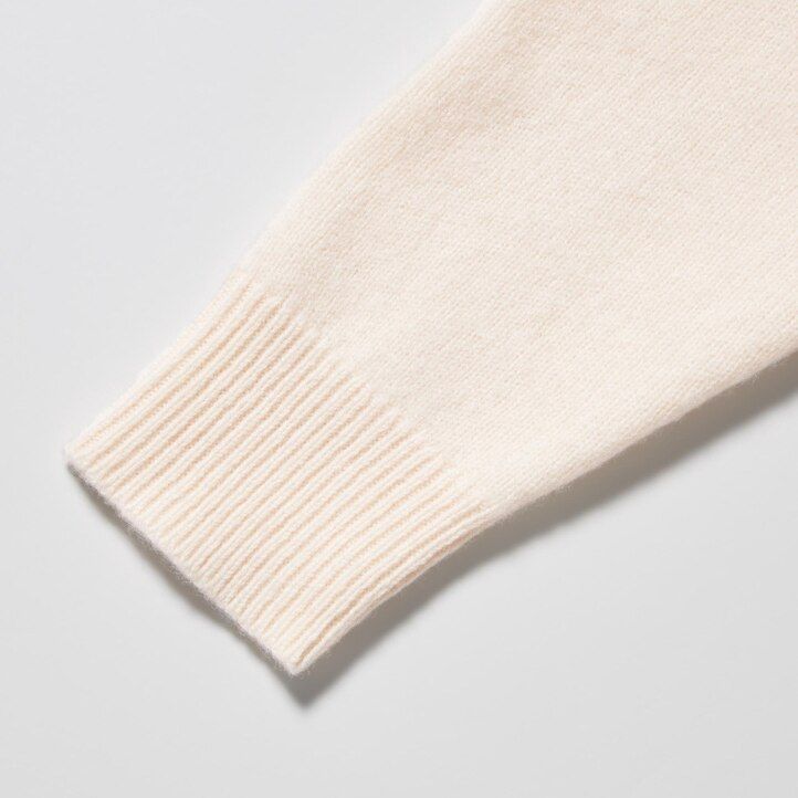 mens uniqlo premium lambswool jumpers black