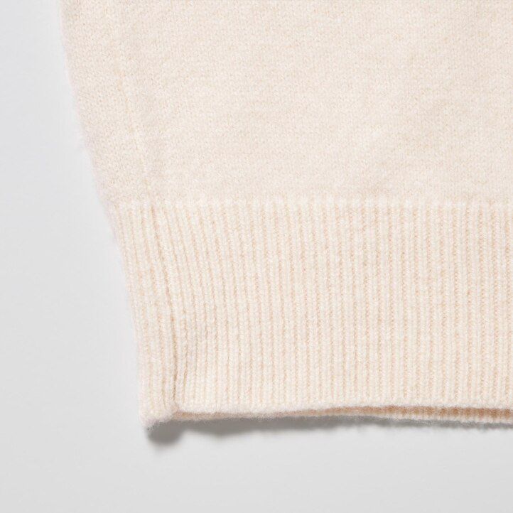 mens uniqlo premium lambswool jumpers black