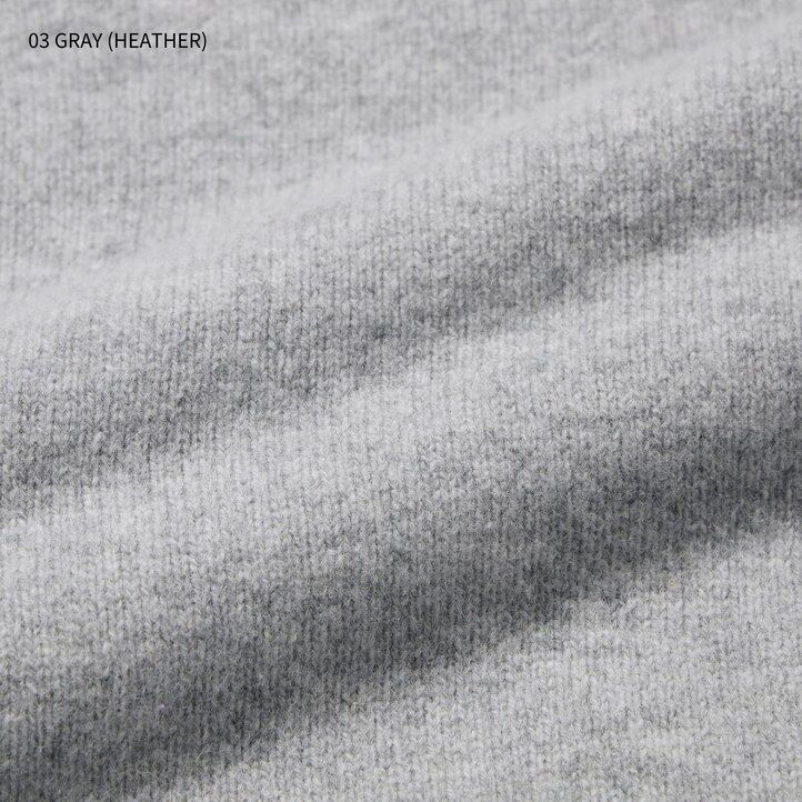 mens uniqlo premium lambswool crew neck jumpers white