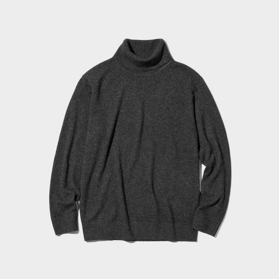 uniqlo 100pctshmere mens jumpers dark grey
