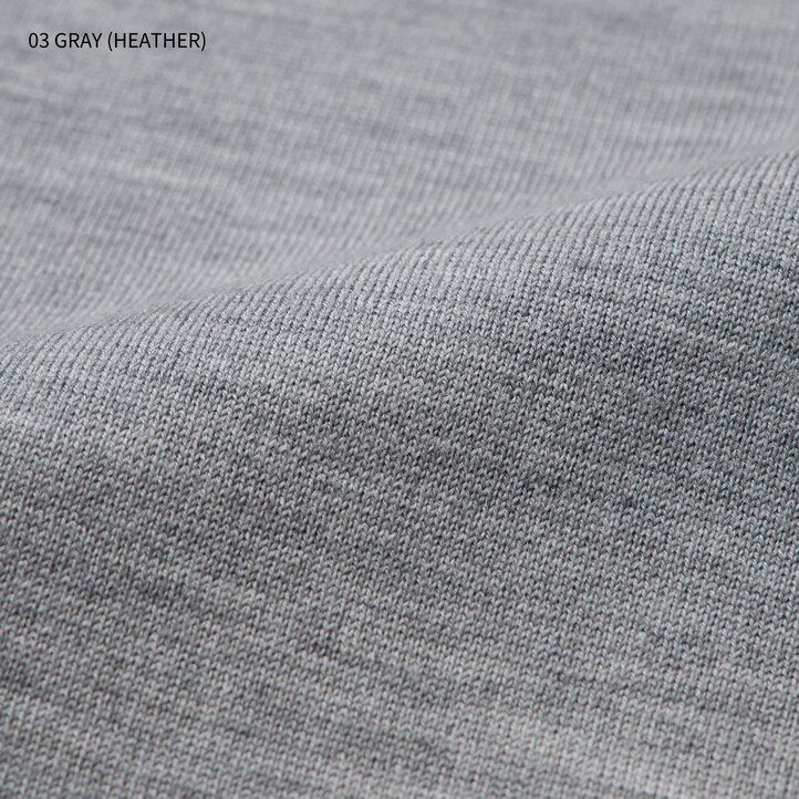 grey uniqlo 100pct extra fine merino crew neck mens jumpers