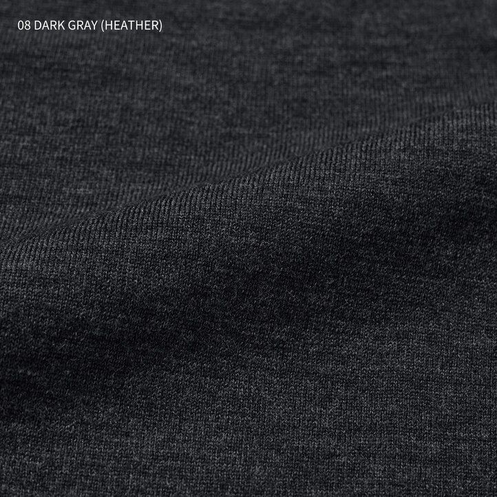 grey uniqlo 100pct extra fine merino crew neck mens jumpers