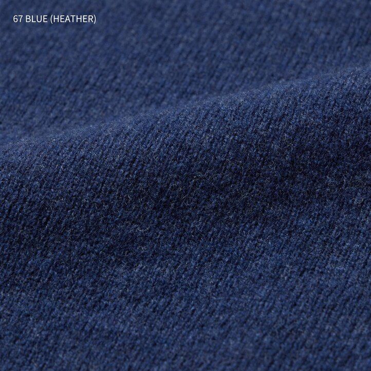 uniqlo premium lambswool mens jumpers blue