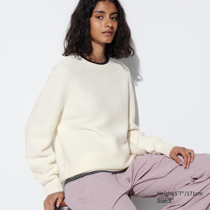 uniqlo 3d knit seamless crew neck mens jumpers pink