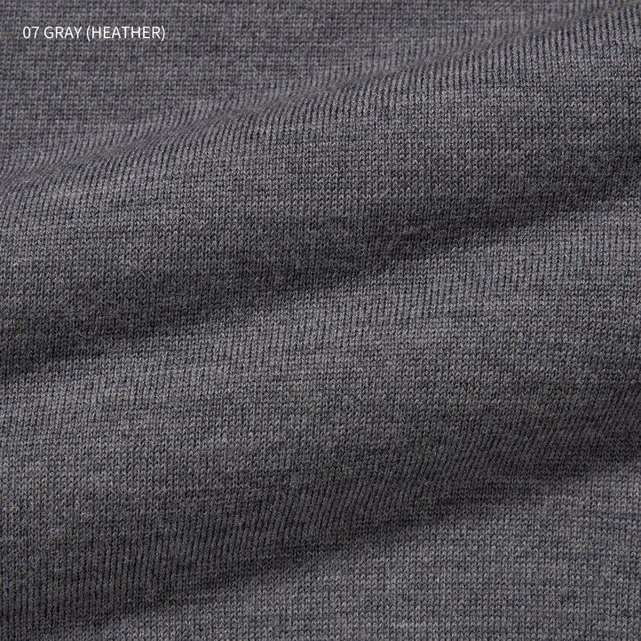 grey mens uniqlo 100pct extra fine merino jumpers