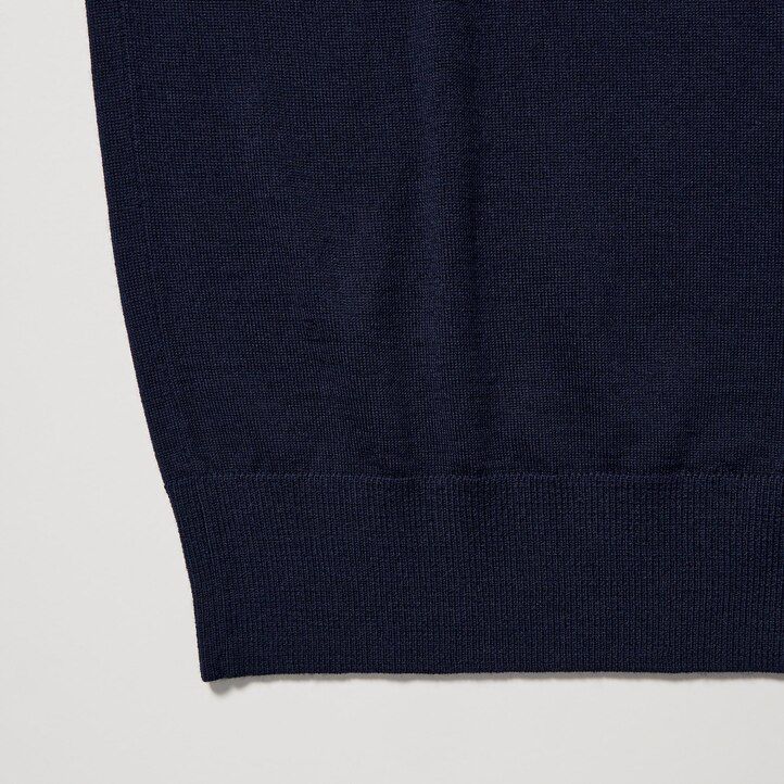 grey mens uniqlo 100pct extra fine merino jumpers
