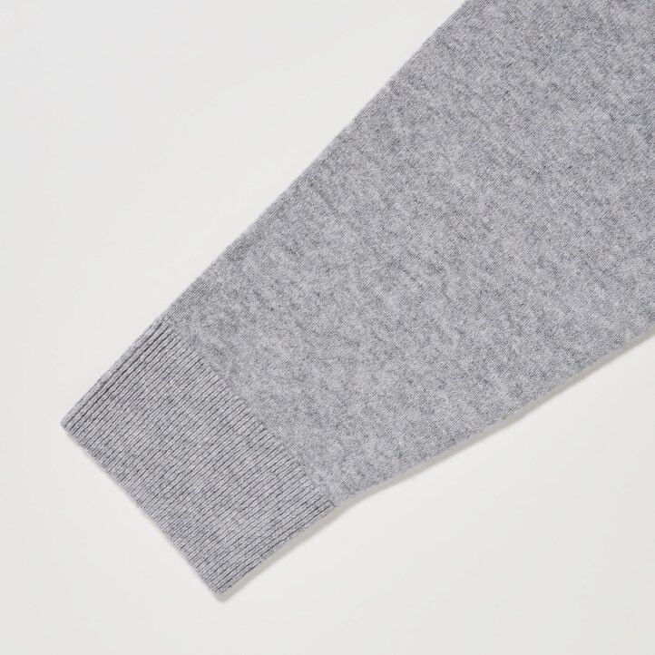 grey mens uniqlo 100pctshmere v neck jumpers