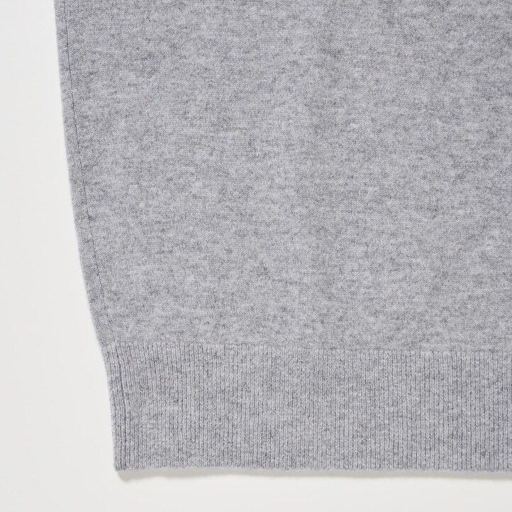 grey mens uniqlo 100pctshmere v neck jumpers