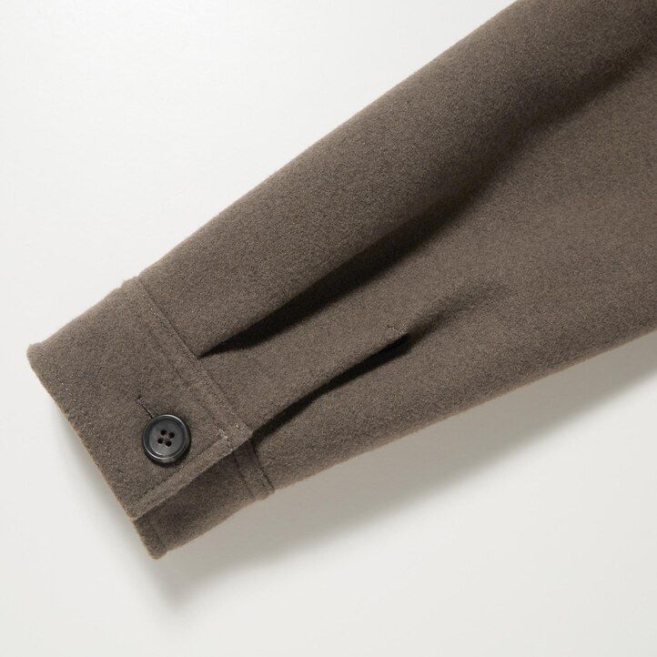 grey mens uniqlo overshirt overshirt