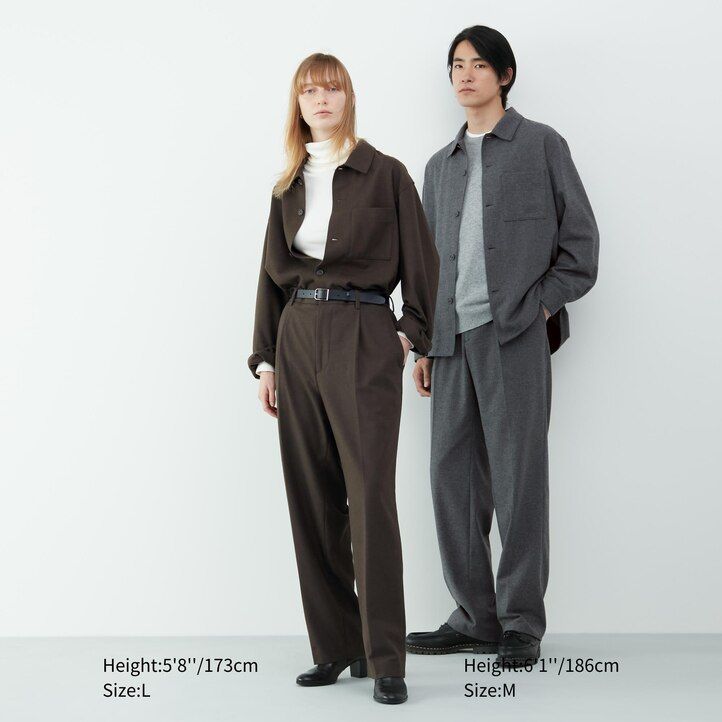 grey mens uniqlo brushed twill overshirt