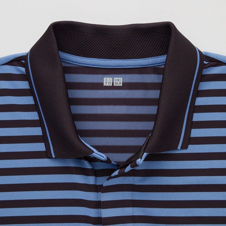 uniqlo dry ex adam scott mens polo shirt blue