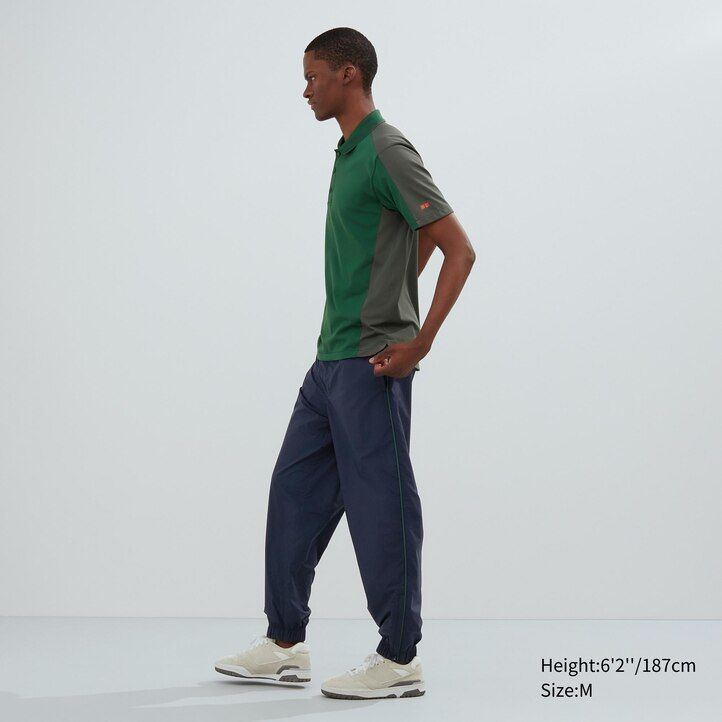 grey mens uniqlo dry ex polo shirt