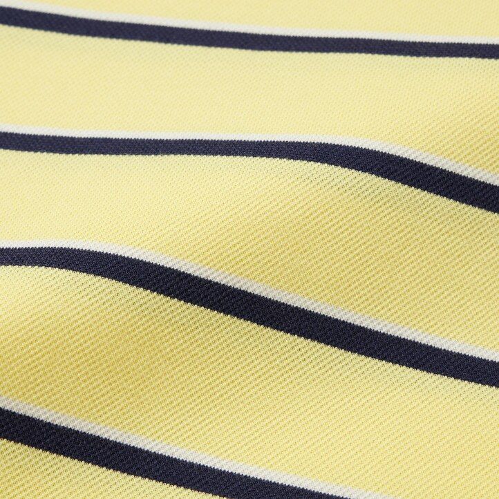 mens uniqlo dry pique striped polo shirt white