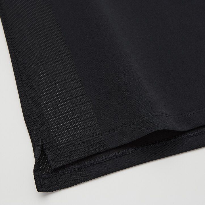 mens uniqlo roger federer dry ex us 2021 2021 season polo shirt black