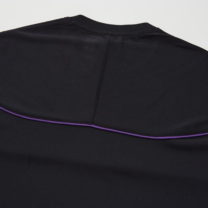 mens uniqlo roger federer dry ex us 2021 2021 season polo shirt black