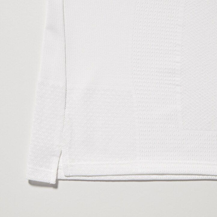 white mens uniqlo kei nishikori london 2022 dry ex polo shirt