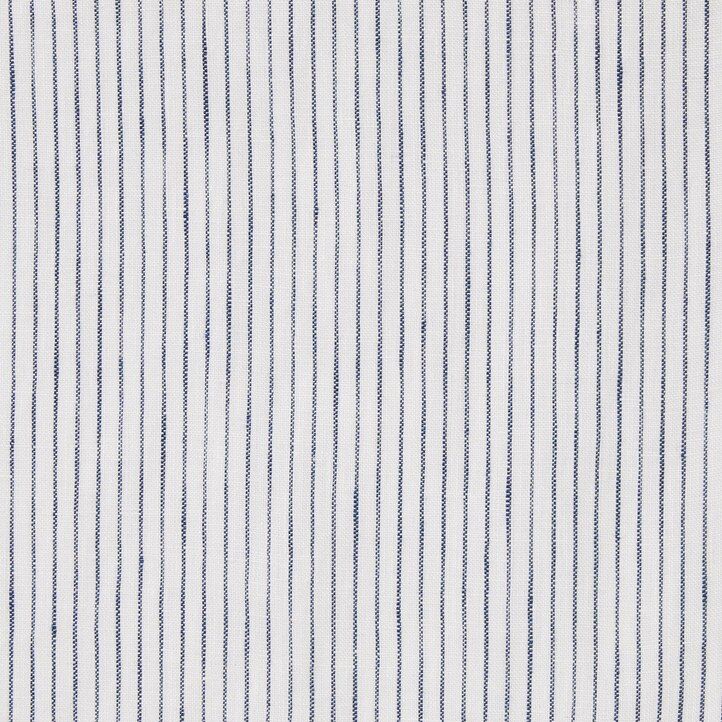 blue uniqlo 100pct premium linen striped regular fit-shirt grandad collar mens shirts