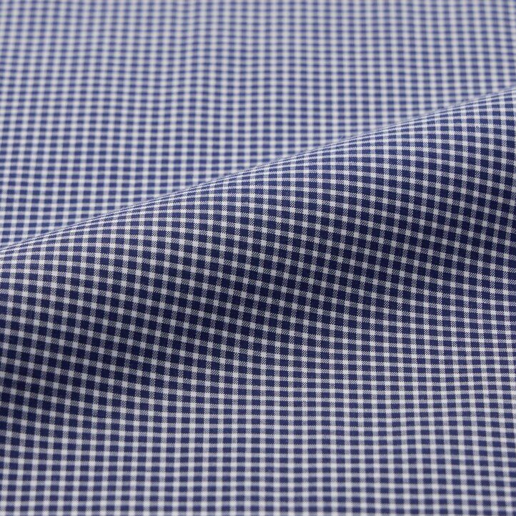 mens uniqlo easyre stretch slim fit checked semi cutaway collar shirts navy
