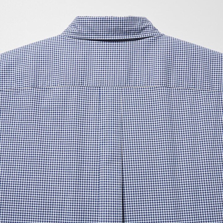 mens uniqlo extra fine cotton broadcloth sleeve shirts blue