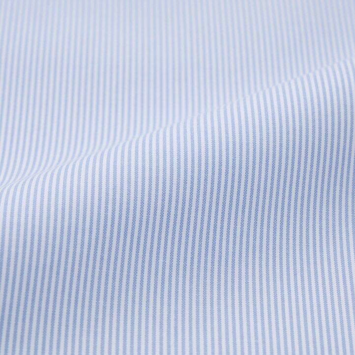 mens uniqlo super non iron slim fit striped semi cutaway collar shirts blue