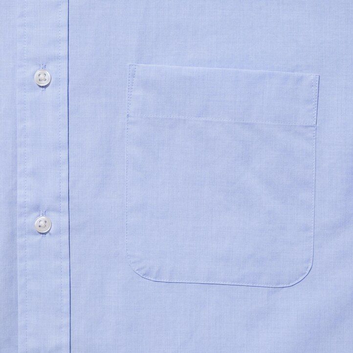 uniqlo extra fine cotton broadcloth regular fit-shirt button down collar mens shirts white