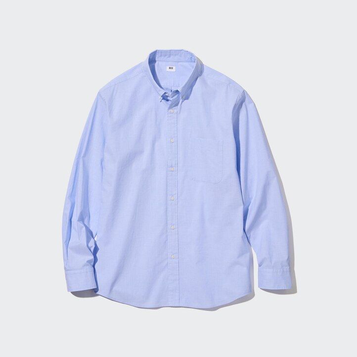 white uniqlo extra fine cotton broadcloth sleeve mens shirts