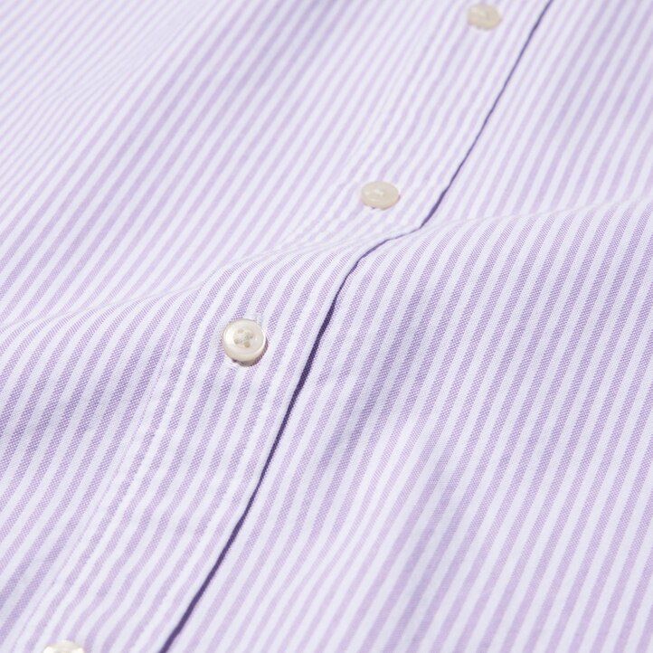 mens uniqlo slim fit striped oxford shirts grey