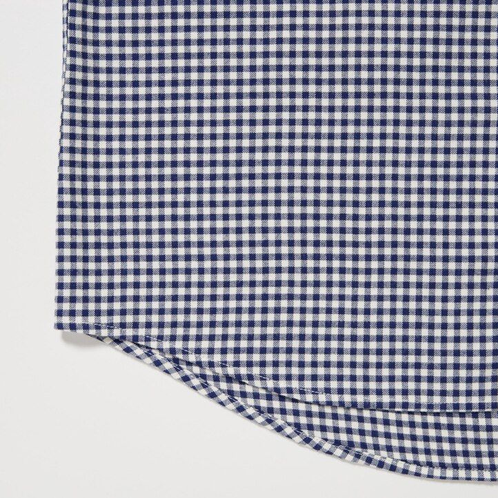 red uniqlo flannel regular fit checked button down collar mens shirts