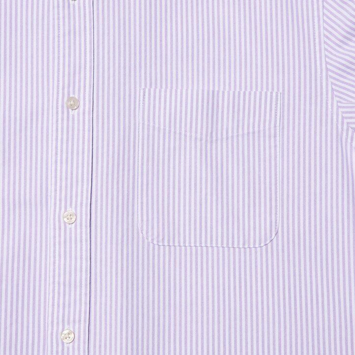 blue mens uniqlo slim fit striped oxford regular collar shirts