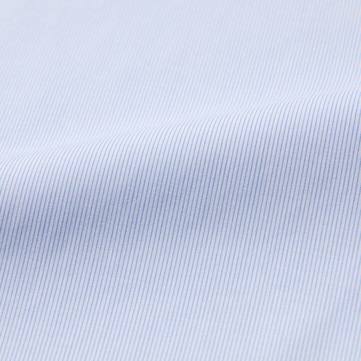 uniqlo easyre stretch slim fit striped semi cutaway collar mens shirts blue