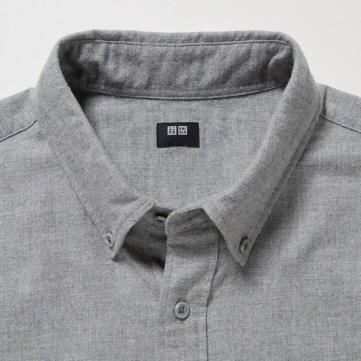 uniqlo flannel regular fit-shirt mens shirts olive