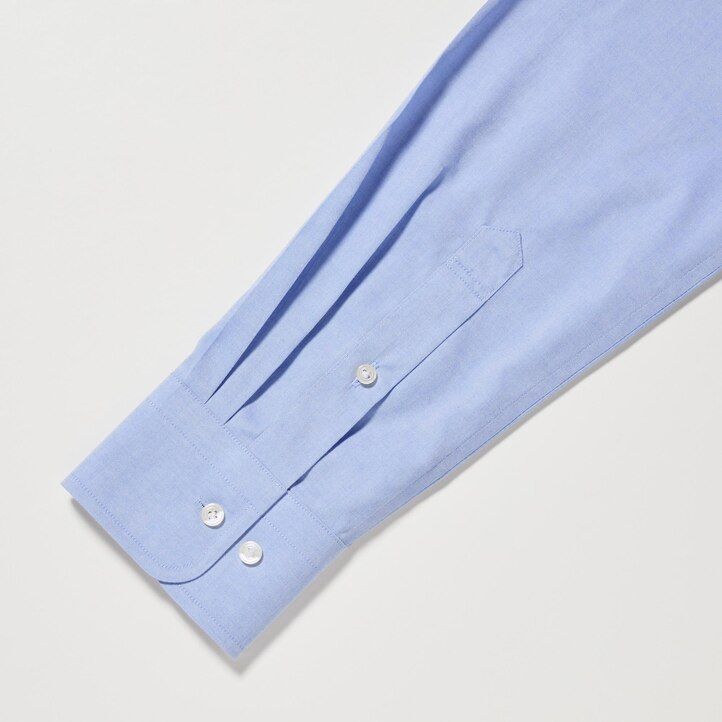 white mens uniqlo super non iron regular fit-shirt regular collar shirts