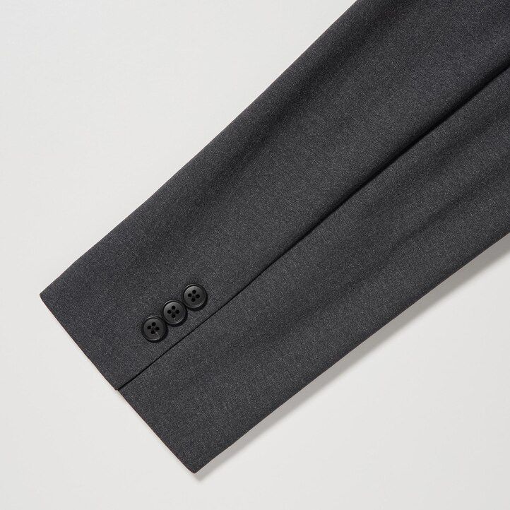 dark grey mens uniqlo airsense ultra light wool like suits