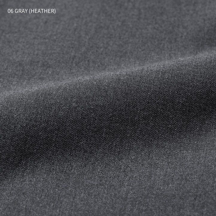 mens uniqlo smart wool like ankle length trousers grey