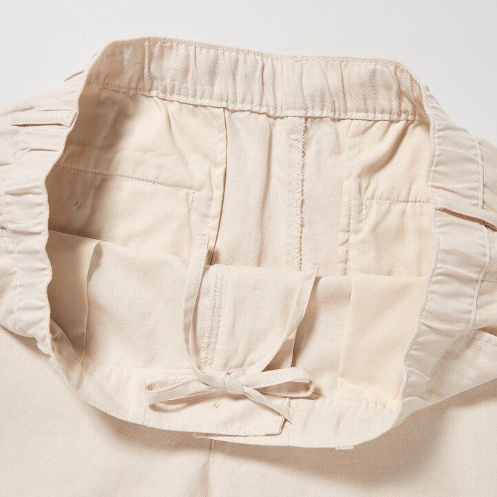 olive mens uniqlo linen blend relaxed fit trousers