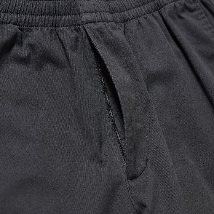 mens uniqlo cotton relaxed fit ankle length trousers dark grey