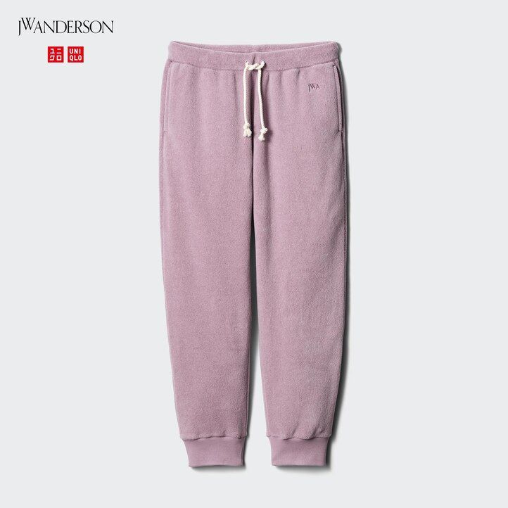 white uniqlo textured jersey mens trousers