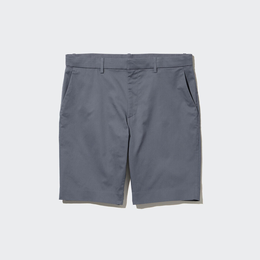 uniqlo stretch slim fits mens trousers grey