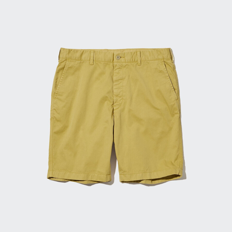 yellow uniqlo chinos mens trousers