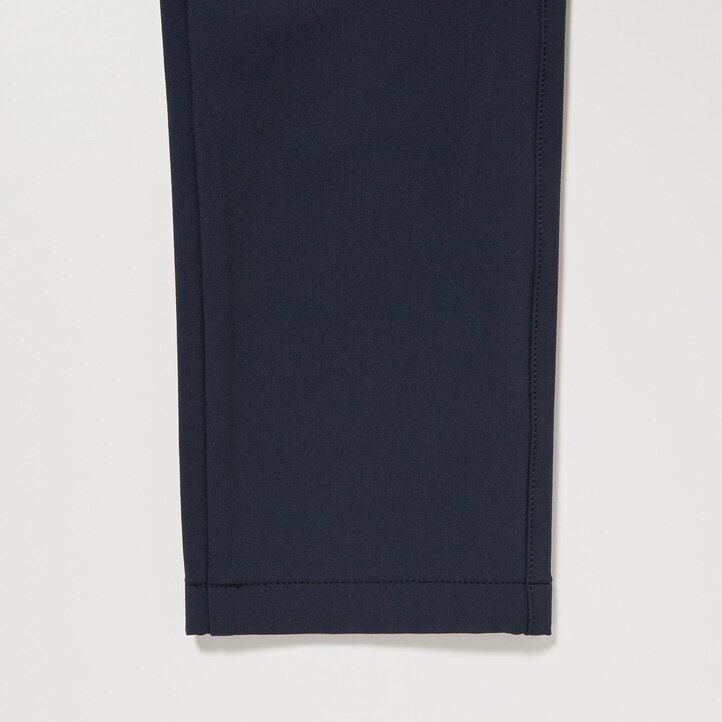 mens uniqlo heattech easy trousers black